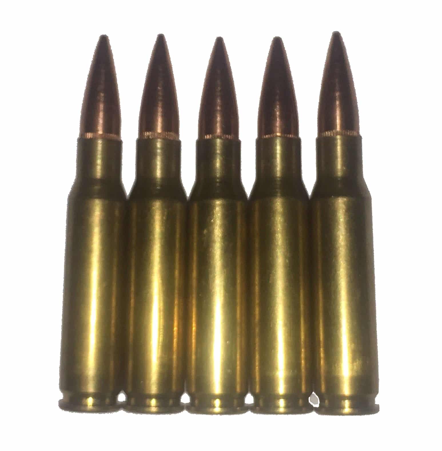 25 - DUMMY 7.62×39 Ammunition - Fake Prop Plastic Ammo Cartridge Model