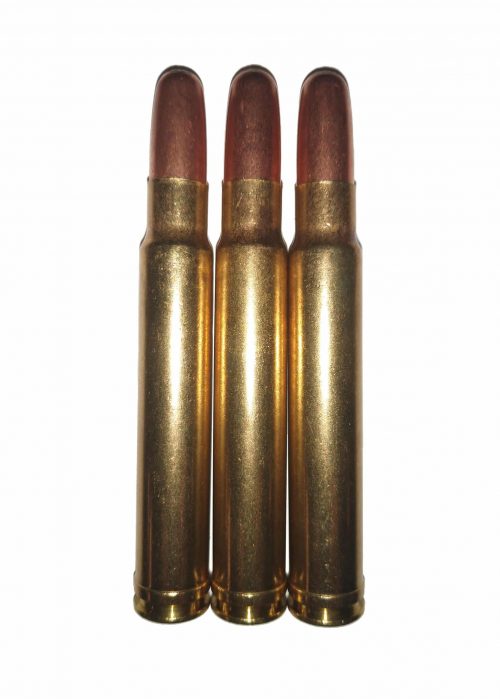 375 Weatherby Magnum Dummy Rounds Snap Caps Fake Bullets .375 Wby Mag J&M Spec INERT