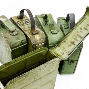 Finnish Maxim Ammo Can w/200rd Belt (EMPTY)