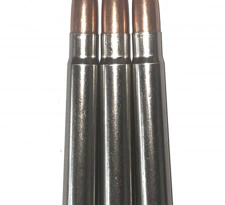 Nickel-cased 375 H&H Magnum - Snap Caps Dummy Rounds